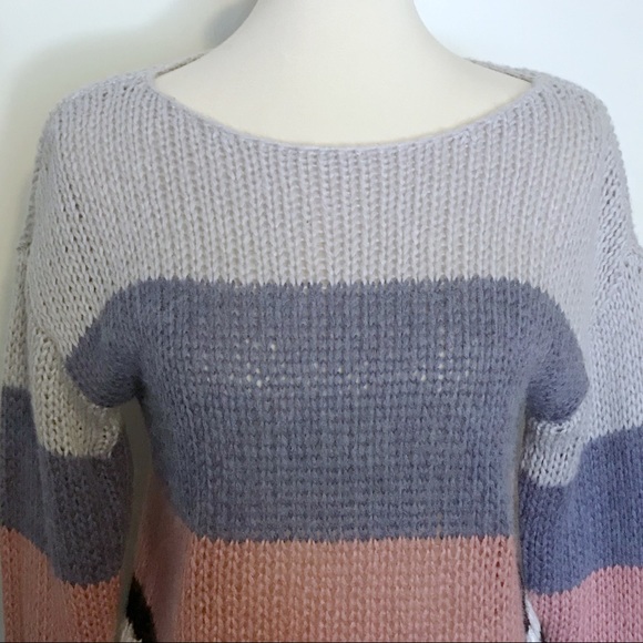 Lucky Brand Bold Striped Wool Blend Sweater - Picture 4 of 12